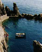 [Boats at harbor in the Cinque Terre (photo)]