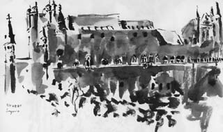 [The Alcazar of Segovia (sketch)]